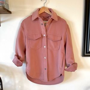 A&F dusty pink shacket